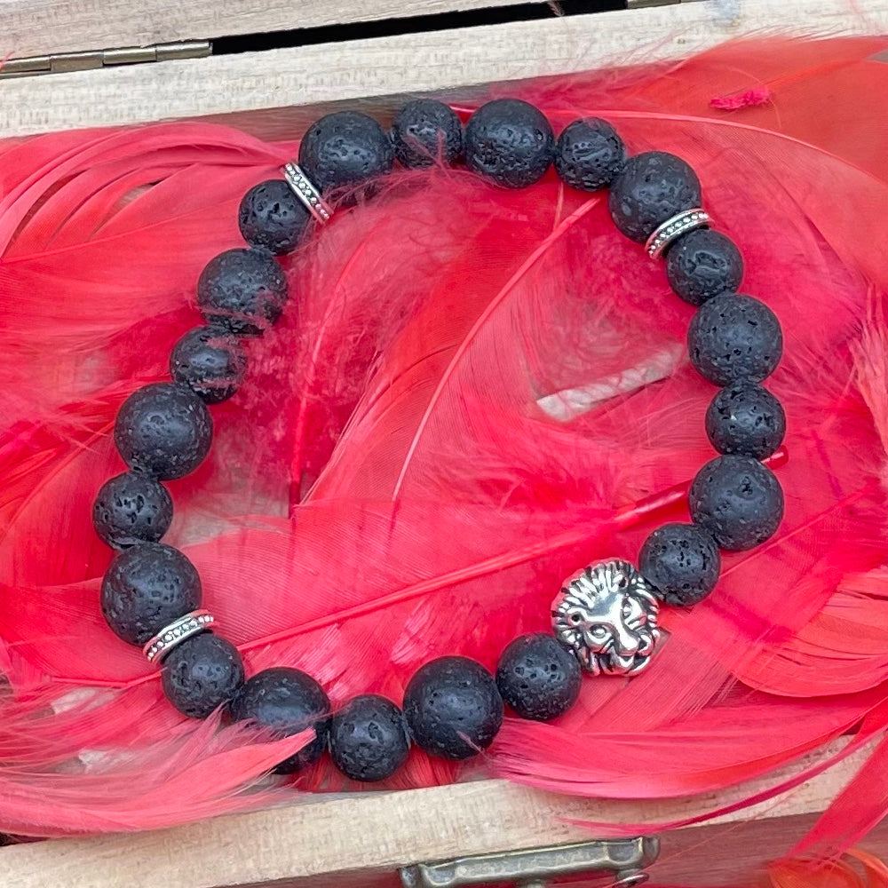 Bracelet Pierre de lave pour lui