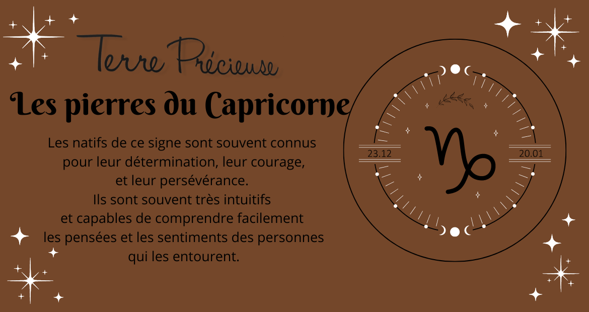 Les pierres du Capricorne