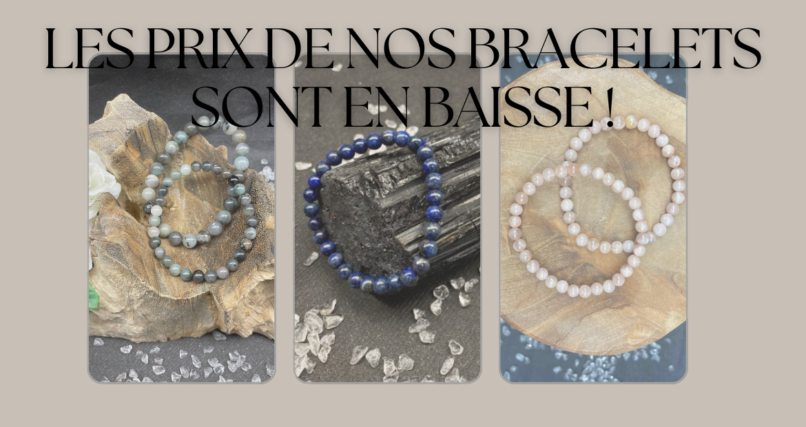 Les prix de nos bracelets sont en baisse