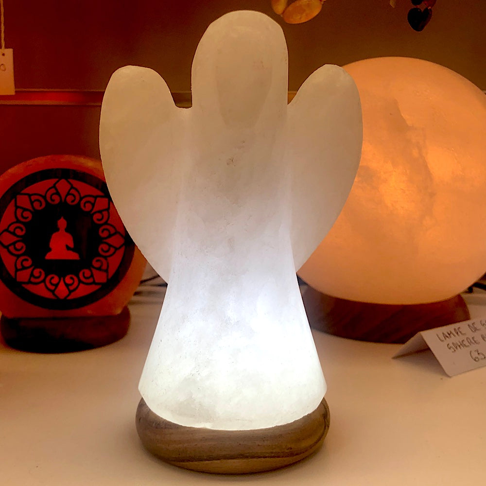 -19% SUR NOTRE LAMPE DE SEL BLANC EN FORME D'ANGE !