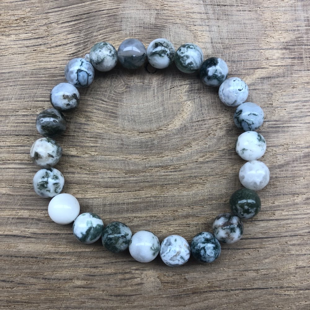 Bracelet perles Agate Arbre