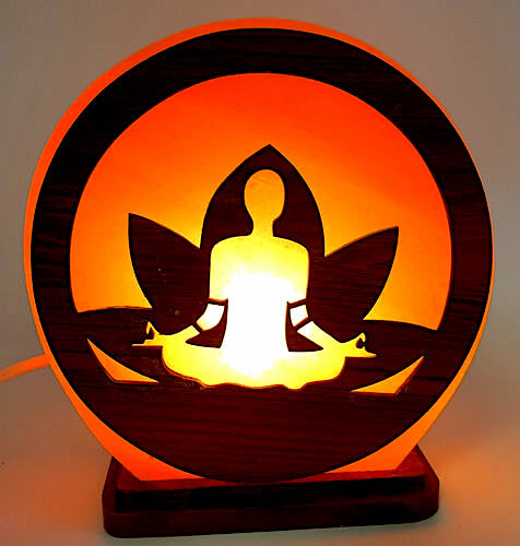 Lampe de Sel YOGI SUR LOTUS