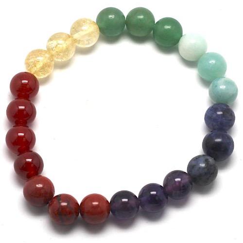 Bracelet perles Chakras - Terre Precieuse