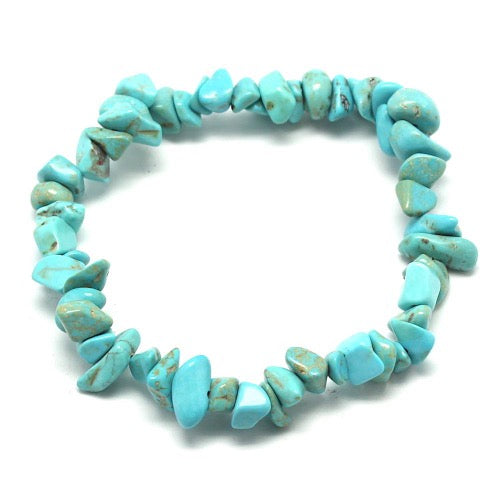 Bracelet baroque Howlite turquoise - Terre Precieuse