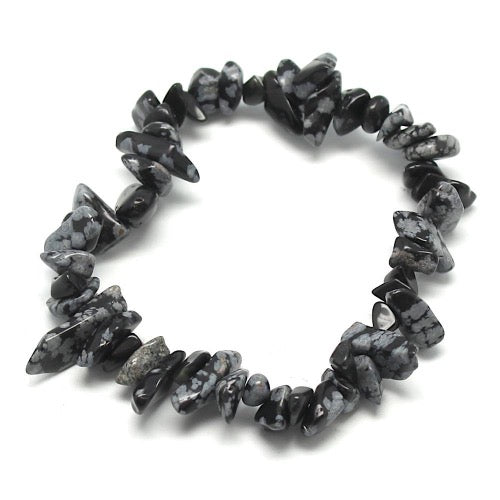 Bracelet baroque Obsidienne Mouchetée - Terre Precieuse