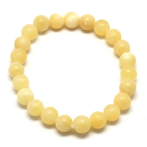Bracelet perles Calcite Jaune - Terre Precieuse