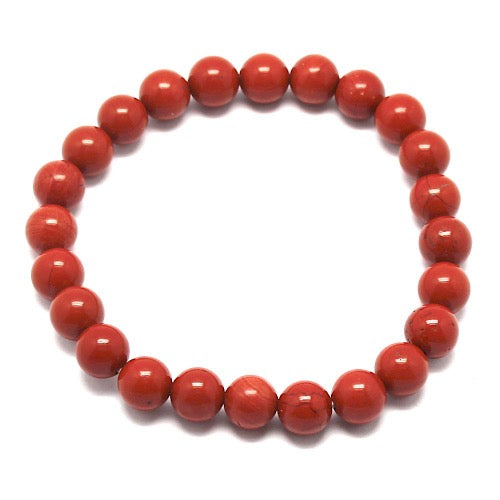 Bracelet perles Jaspe Rouge - Terre Precieuse
