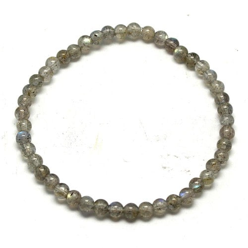 Bracelet Labradorite, perles de 4 mm - Terre Precieuse