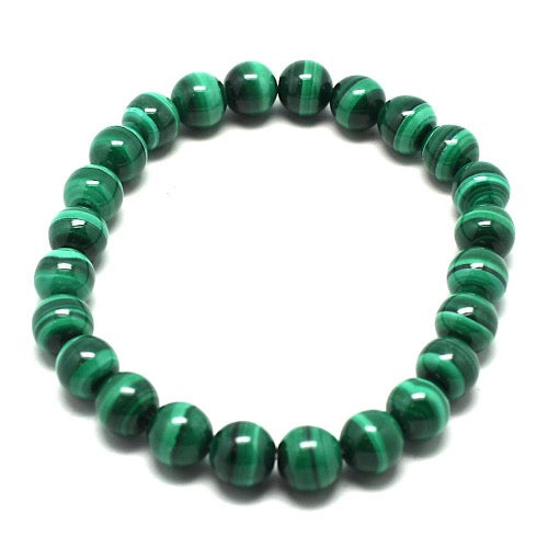 Bracelet perles Malachite - Terre Precieuse