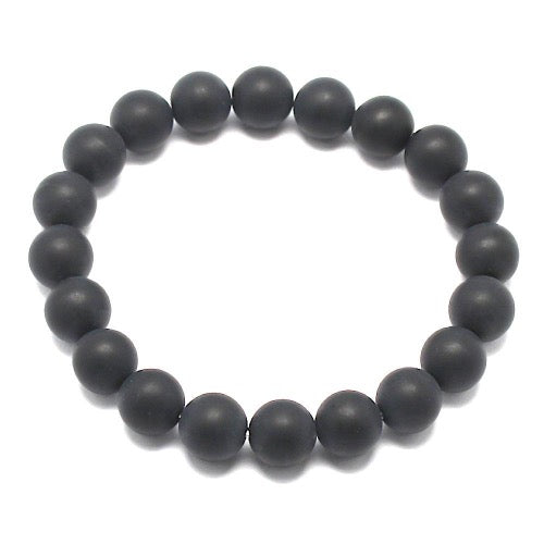 Bracelet perles Onyx mat - Terre Precieuse