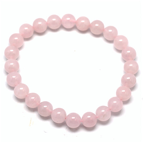 Bracelet perles Quartz Rose - Terre Precieuse