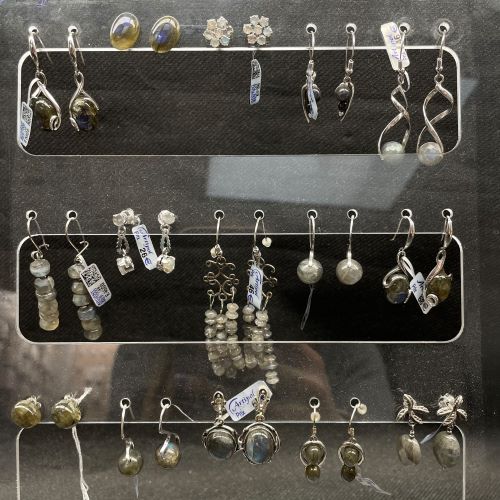 Boucles d'oreilles Labradorite